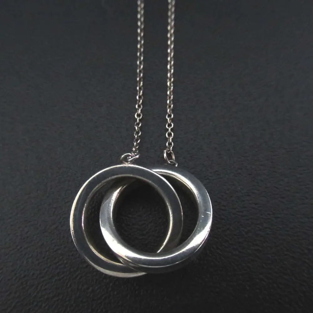 Tiffany&Co ティファニー インターロッキングサークル 1837 ネックレス Ag925 シルバー