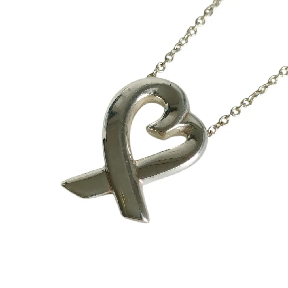 TIFFANY&Co ティファニー パロマピカソ 925 ラビングハート チェーン ペンダント ネックレス アクセサリー シルバーカラー