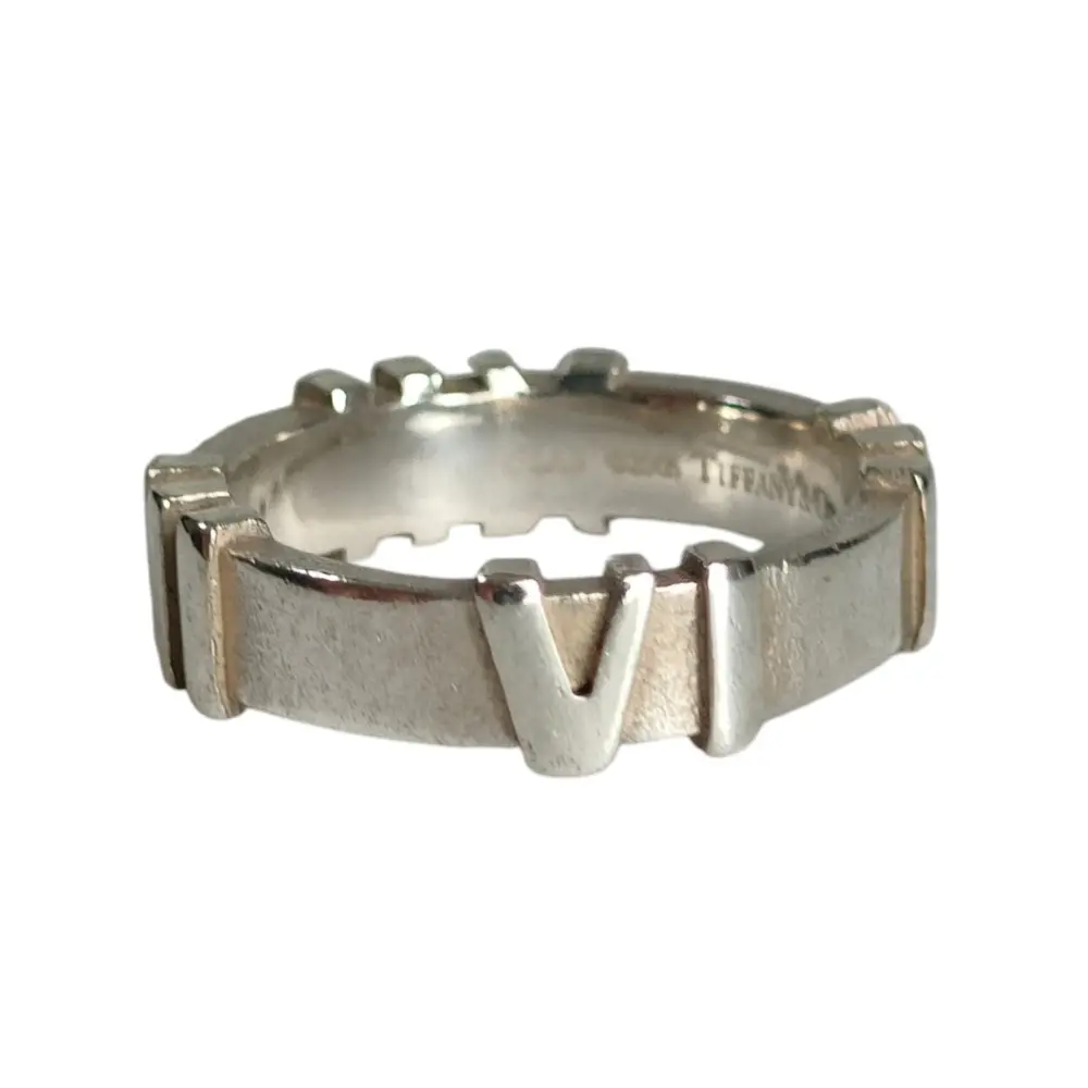 TIFFANY&Co ティファニー SV925 2006年限定 アトラスリング 指輪 8号 アクセサリー シルバー