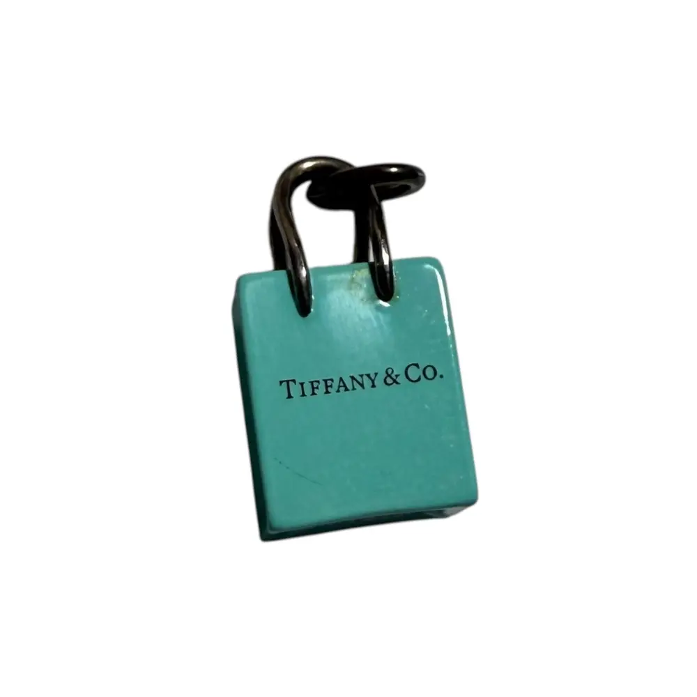 Tiffany&Co. ティファニー ショッピングバッグ ペンダントトップ AG925 ブルー