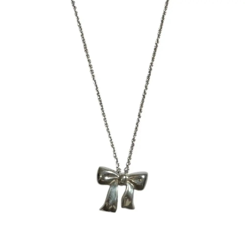 Tiffany&Co. ティファニー リボン ネックレス 925 シルバー