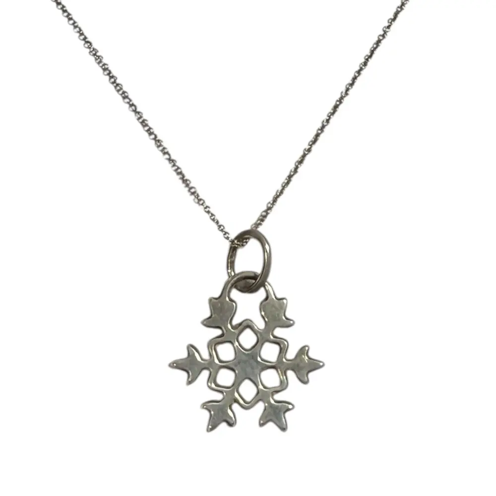 Tiffany&Co. ティファニー 雪の結晶 スノーフレーク ネックレス 925 シルバー