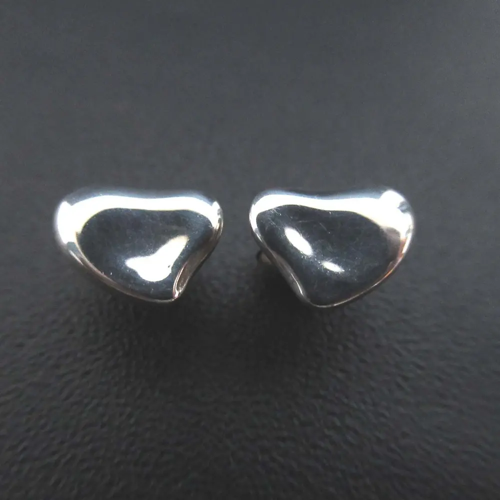 Tiffany&Co ティファニー エルサペレッティ フルハート スタッドピアス 925SV シルバー