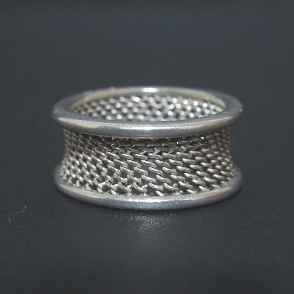 Tiffany&Co ティファニー メッシュ リング 指輪 925SV 14号 シルバー