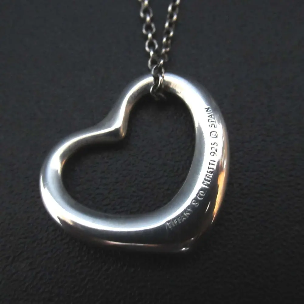 Tiffany&Co ティファニー オープンハート ネックレス ペンダント 925SV シルバー