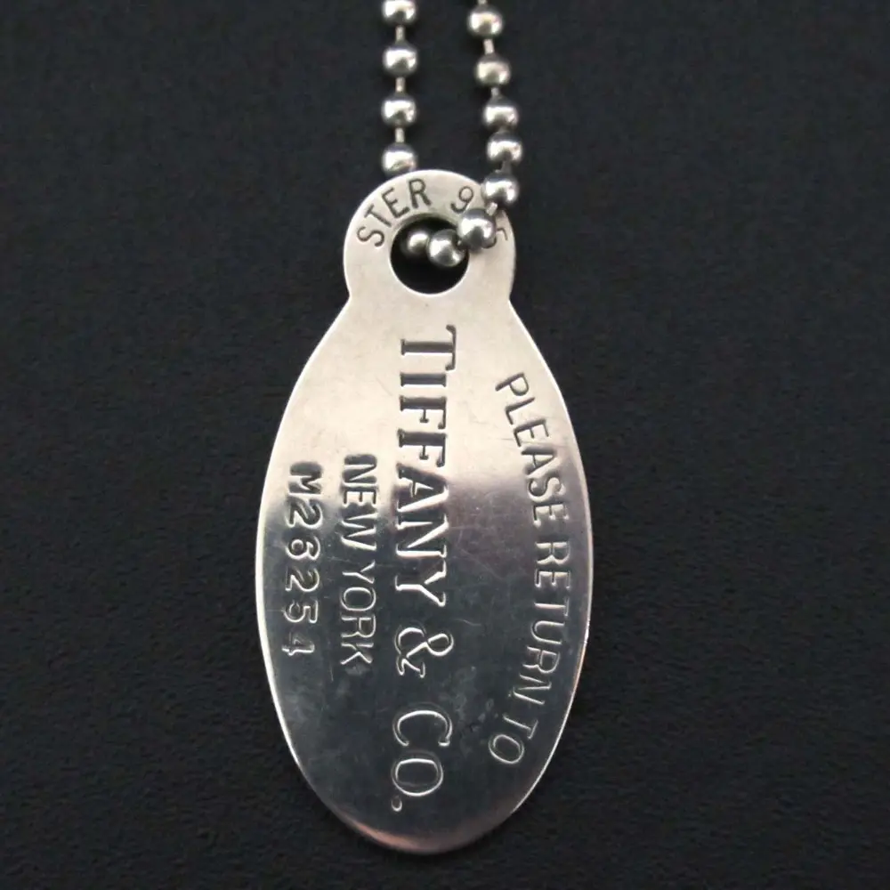 Tiffany&Co リターントゥティファニー オーバル ボールチェーン ロングネックレス 925SV シルバー