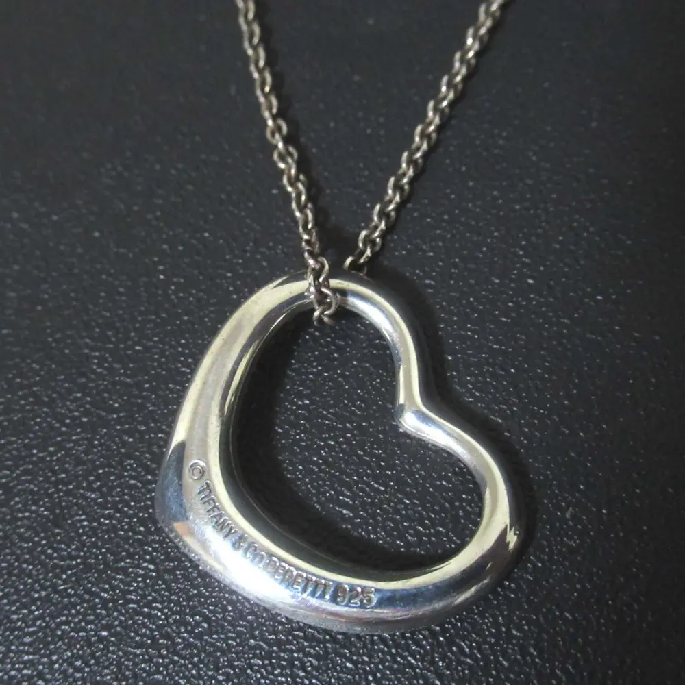 Tiffany&Co ティファニー オープンハート ネックレス ペンダント 925SV シルバー