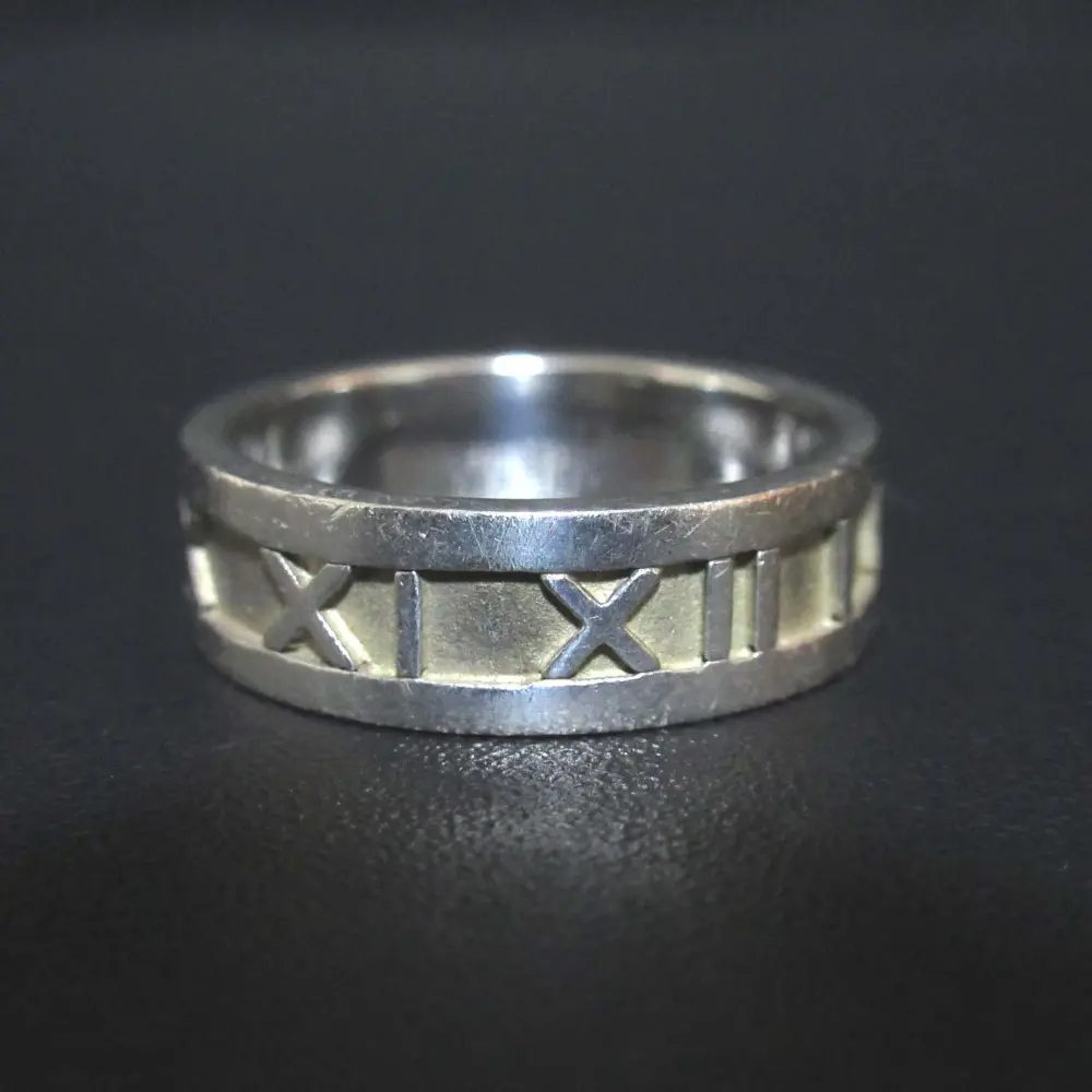 Tiffany&Co ティファニー アトラス ナローリング 指輪 925SV 19号 シルバー