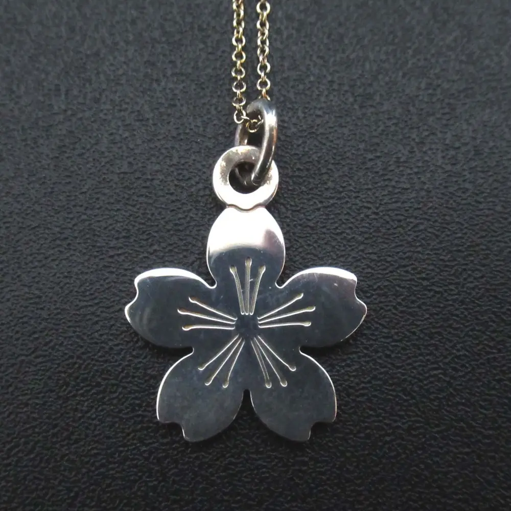Tiffany&Co ティファニー GO WOMEN 2015 桜モチーフ ネックレス ペンダント Ag925 シルバー