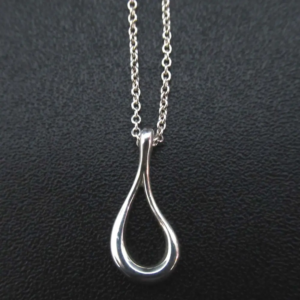 Tiffany&Co ティファニー エルサペレッティ オープンティアドロップ ネックレス ペンダント 925SV シルバー