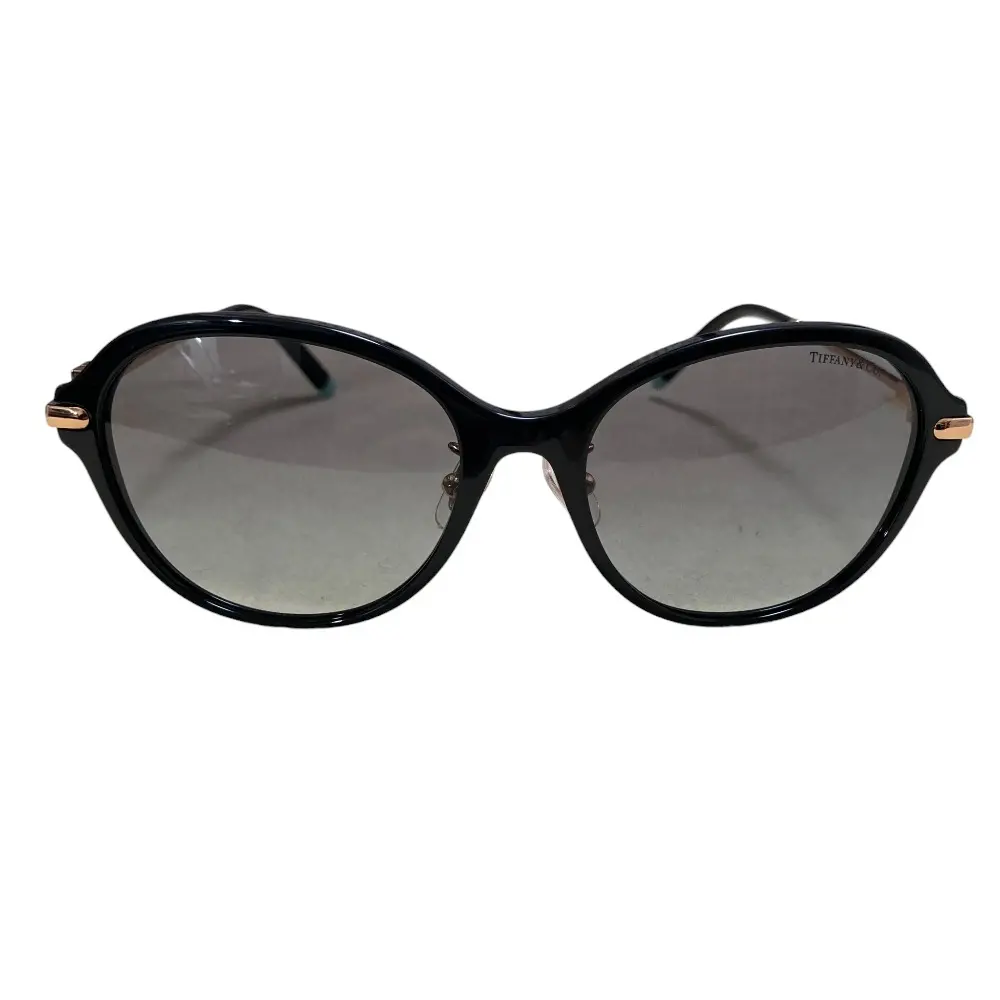 Tiffany&Co. ティファニー オーバルシェイプ Tモチーフ サングラス TF4188-D ブラック