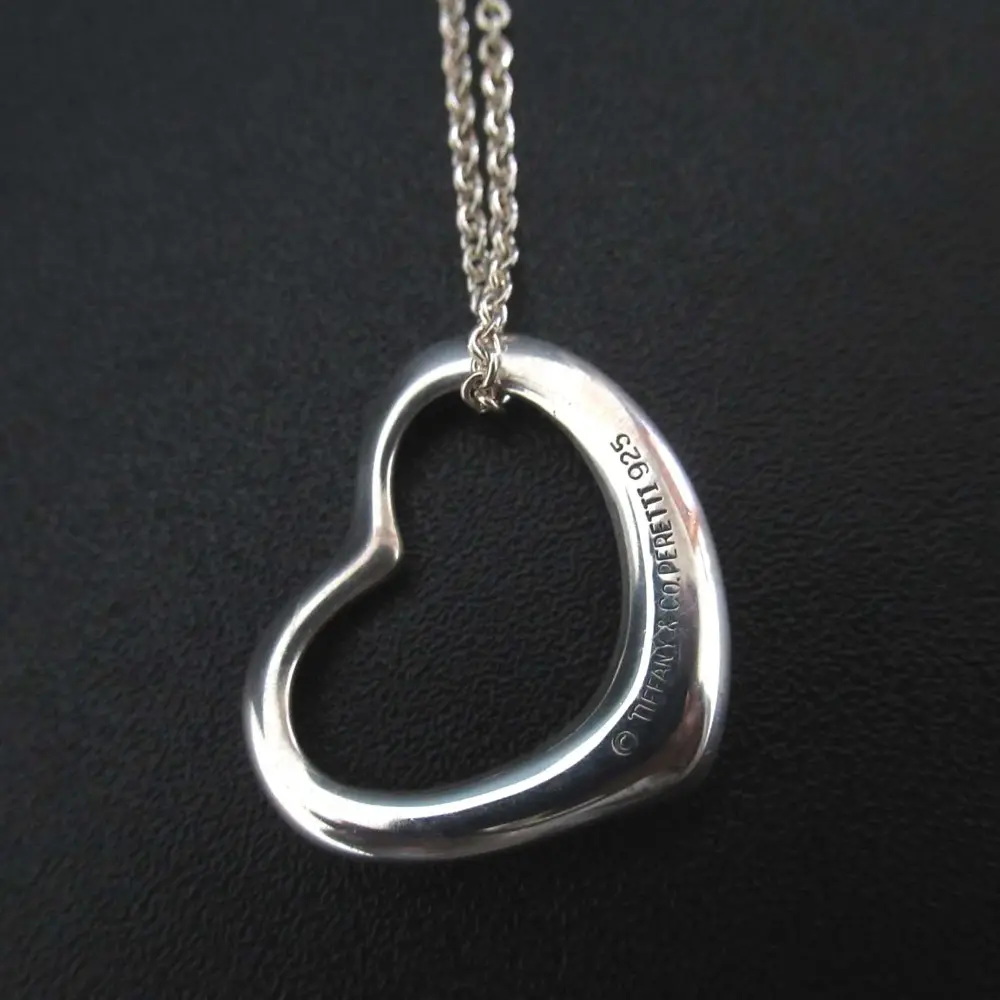 Tiffany&Co ティファニー エルサペレッティ オープンハート ネックレス ペンダント 925SV シルバー