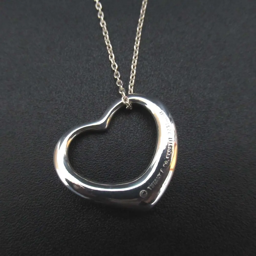 Tiffany&Co ティファニー エルサペレッティ オープンハート ラージ ネックレス ペンダント 925SV シルバー
