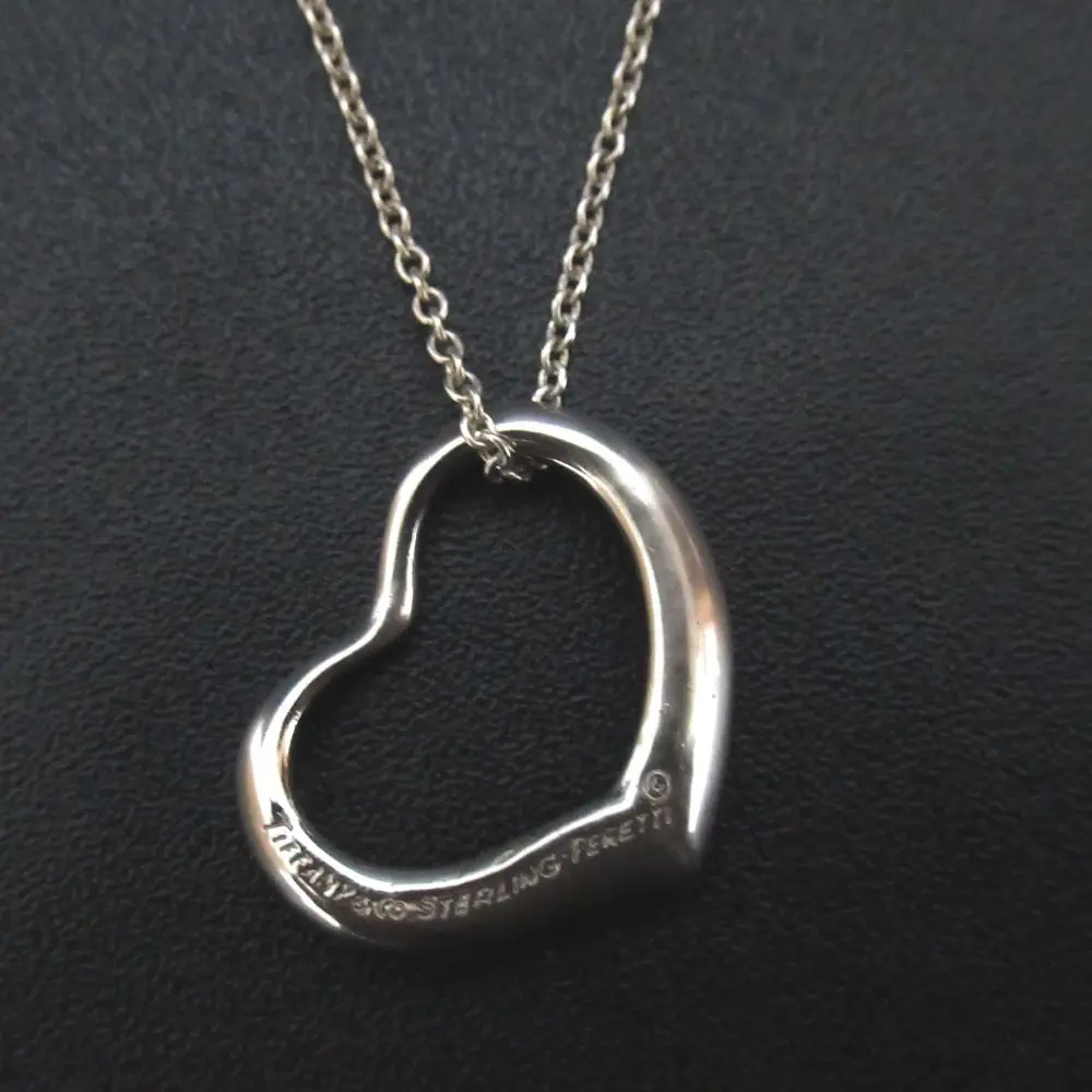 Tiffany&Co ティファニー エルサペレッティ オープンハート ネックレス ペンダント 925SV シルバー