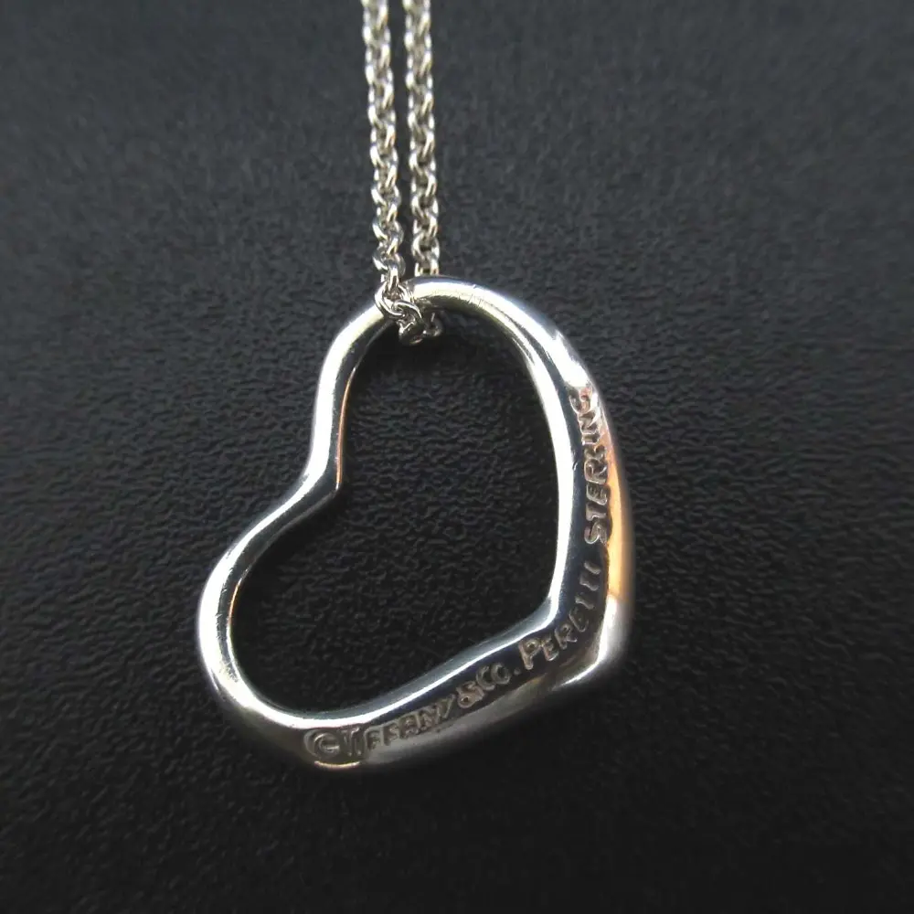 Tiffany&Co ティファニー エルサペレッティ オープンハート ネックレス ペンダント 925 スターリングシルバー
