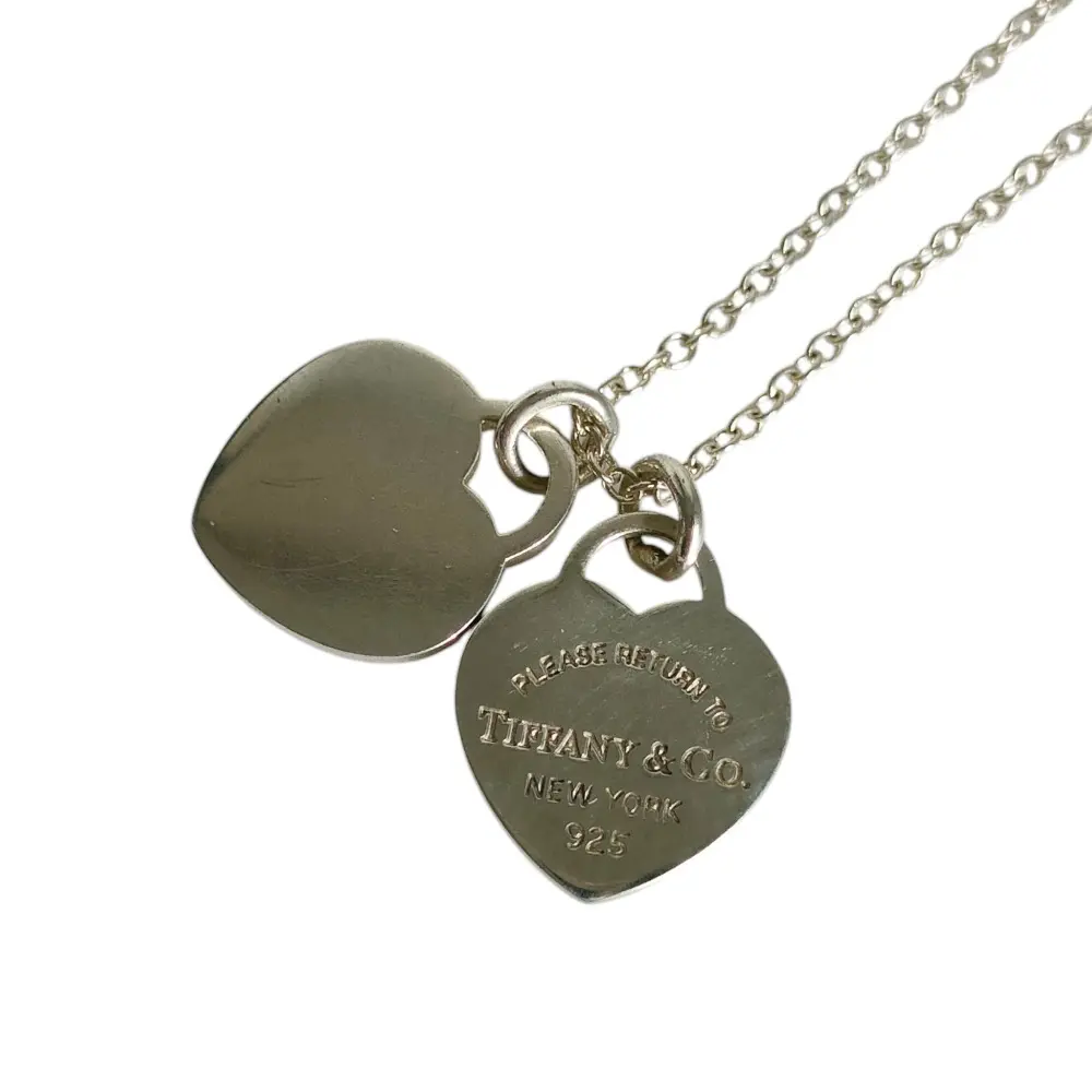 TIFFANY&Co ティファニー リターントゥ ダブルハート チェーン ペンダント ネックレス アクセサリー 925 シルバー