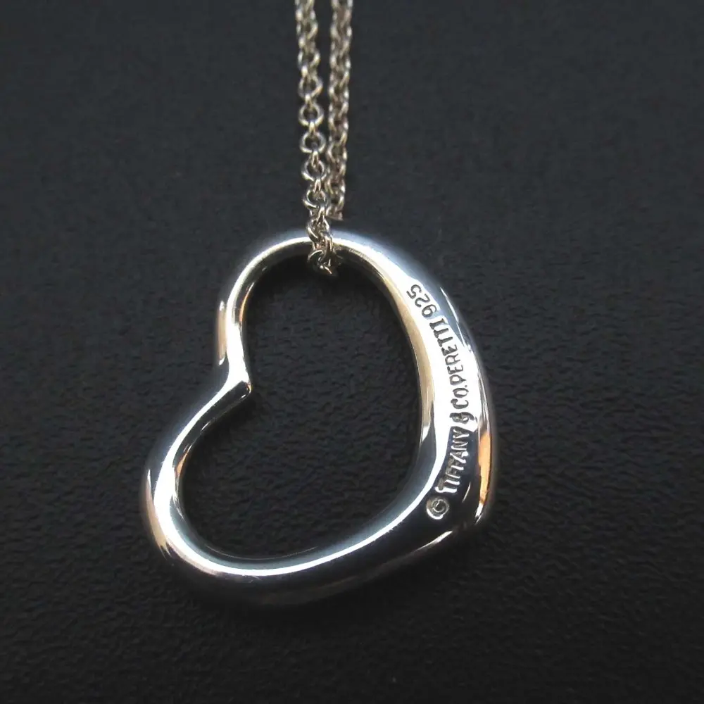 Tiffany&Co ティファニー エルサペレッティ オープンハート ネックレス ペンダント 925SV シルバー