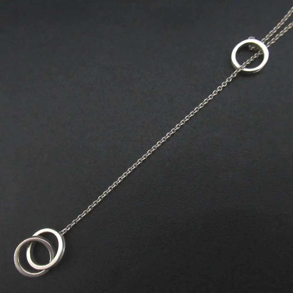 Tiffany&Co ティファニー インターロッキングサークル 1837 ラリエットネックレス ペンダント 925SV シルバー