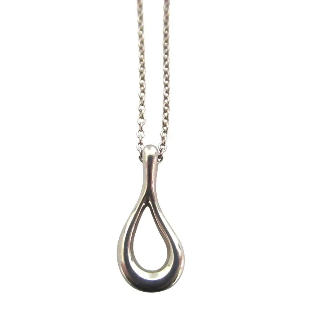 Tiffany&Co ティファニー エルサペレッティ ティアドロップ オープン ネックレス ペンダント 925 シルバー