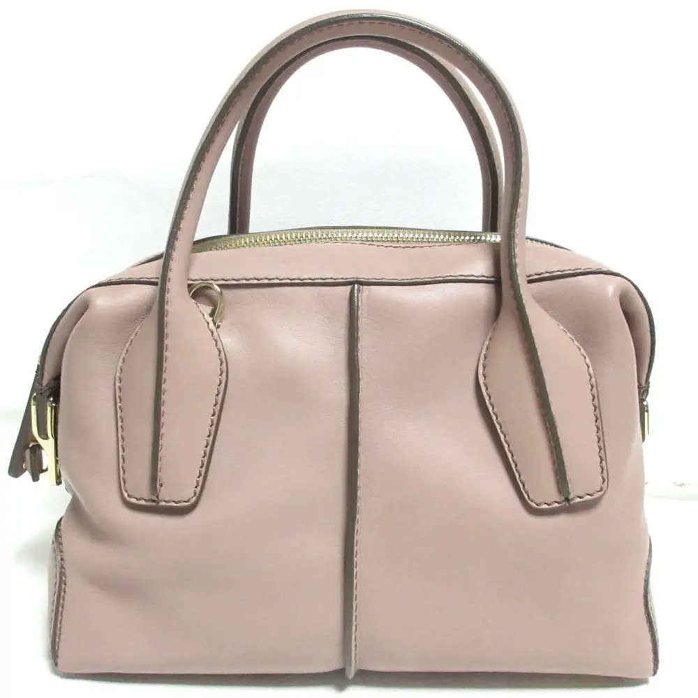 TOD'S トッズ D-Styling Mini カウレザー 2WAY ハンドバッグ ショルダーバッグ ピンク系