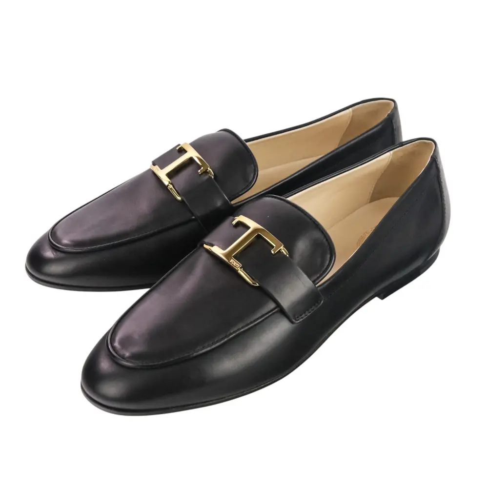 TODS トッズ Tタイムレス レザーローファー サイズ38 25cm相当 ブラック