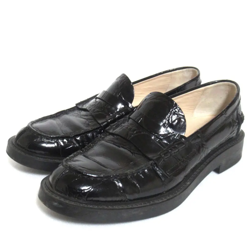 TOD'S トッズ レザー コインローファー サイズ35.5 約22.5cm ブラック