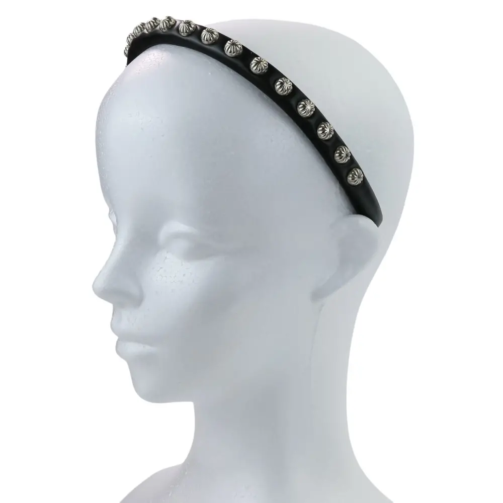 TOGA TOO トーガ Leather headband コンチョ カチューシャ ヘアバンド ヘッドバンド３ TZ241-AA932 ブラック