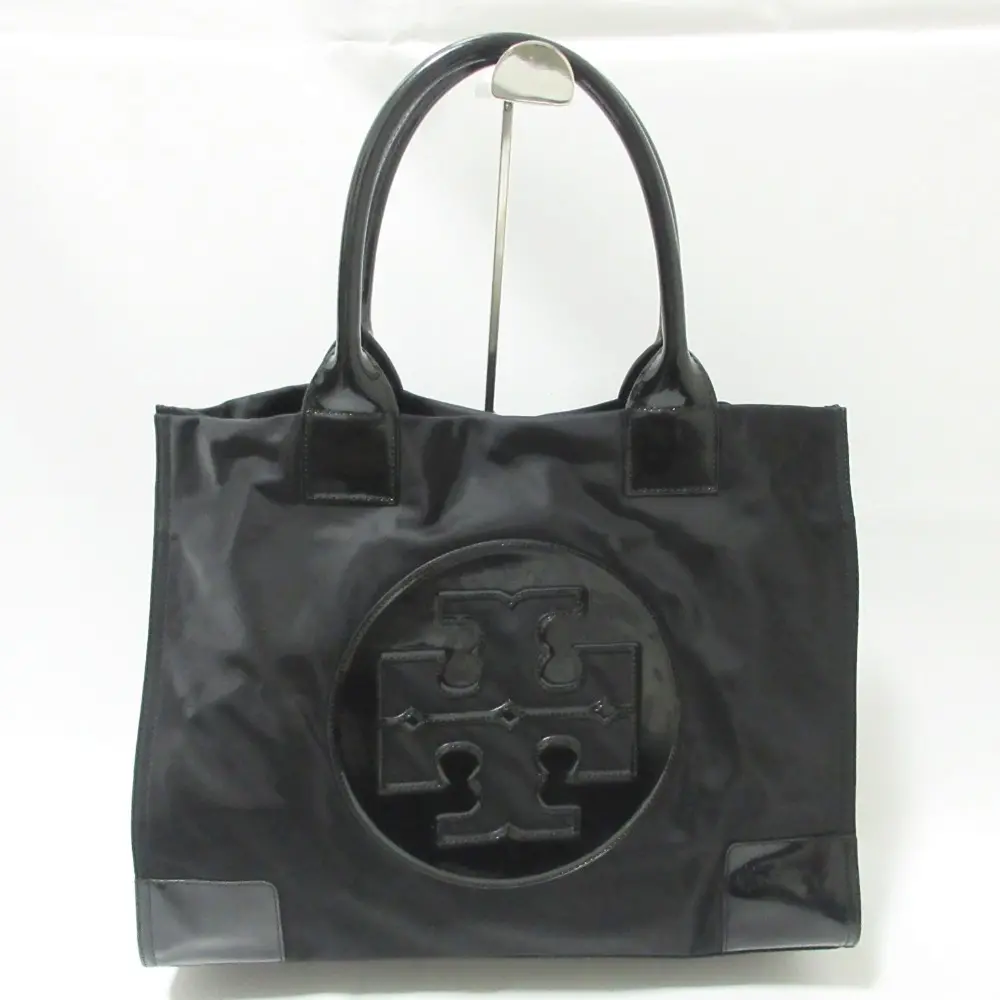 Tory Burch トリーバーチ ELLA TOTE エラ ナイロン ロゴ トートバッグ ハンドバッグ ブラック