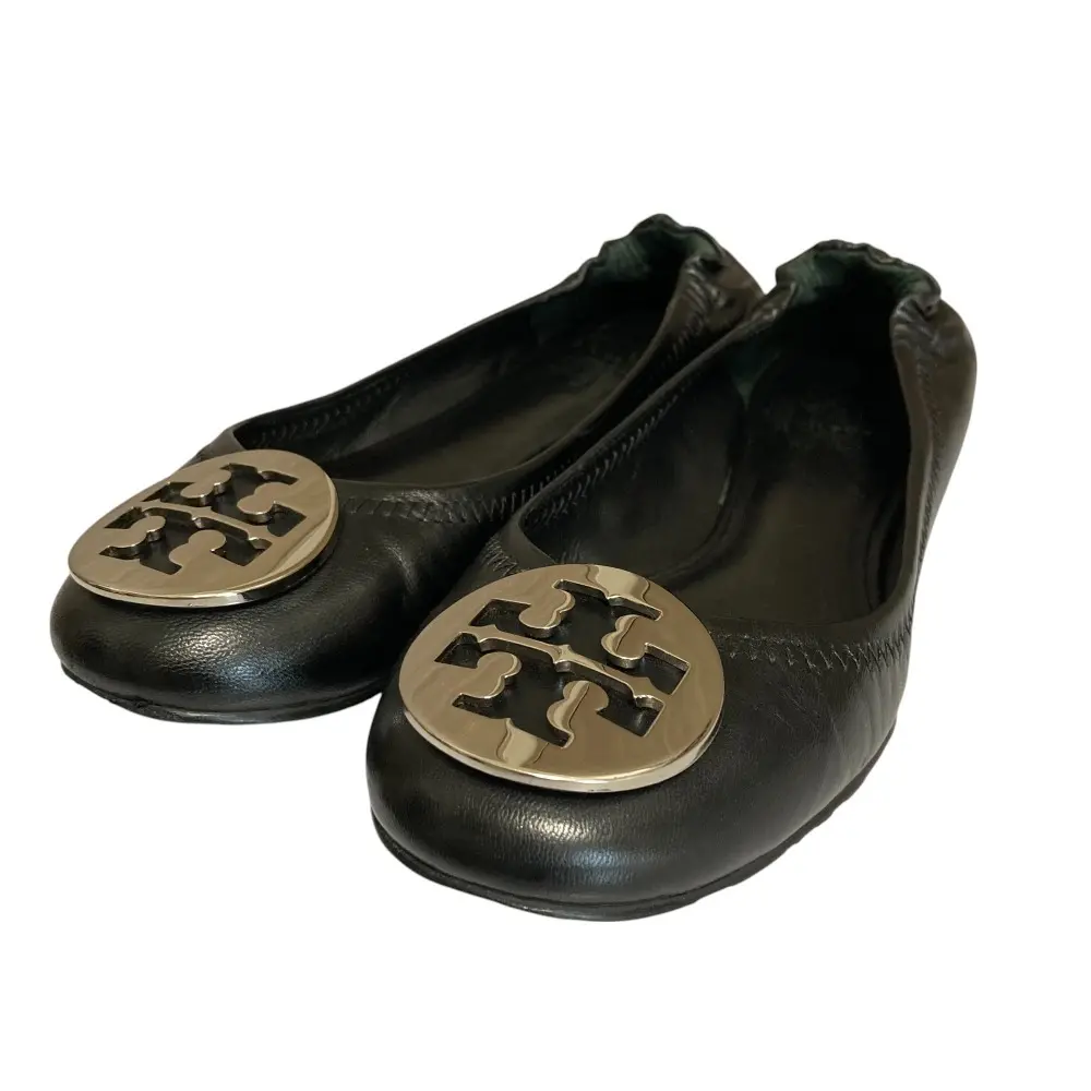 TORY BURCH トリーバーチ レザー パンプス サイズ5.5 約22.5cm ブラック