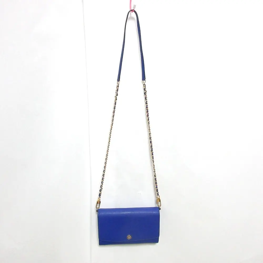 TORY BURCH トリーバーチ サフィアーノレザー ショルダーウォレット 財布 クラッチバッグ ブルーの買取実績【2024年11月買取】