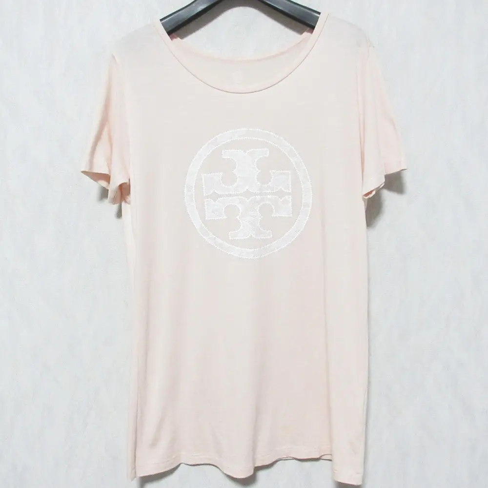 TORY BURCH トリーバーチ ロゴプリント ショートスリーブ 半袖 カットソー Tシャツ XS ピンクの買取実績【2025年2月買取】