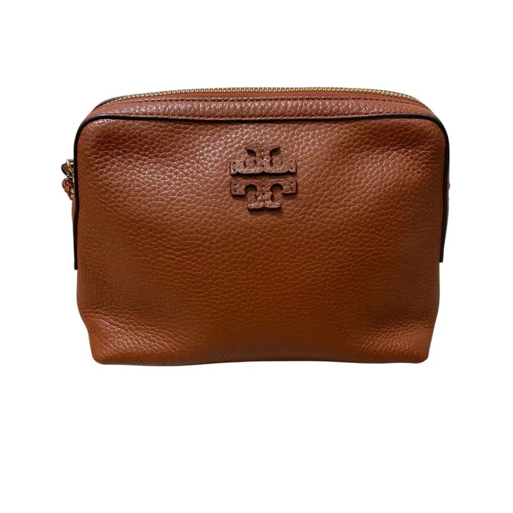 TORY BURCH トリーバーチ Taylor Camera Bag レザー カメラバッグ ポシェット ショルダーバッグ ブラウン