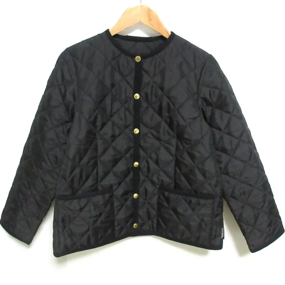 Traditional Weatherwear トラディショナルウェザーウェア ARKLEY キルティング ノーカラージャケット 36 ブラック