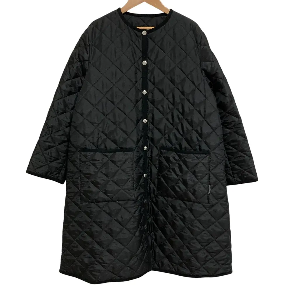 Traditional Weatherwear トラディショナルウェザーウェア ナノユニバース別注 ARKLEY キルティングロングコート 34 ブラック