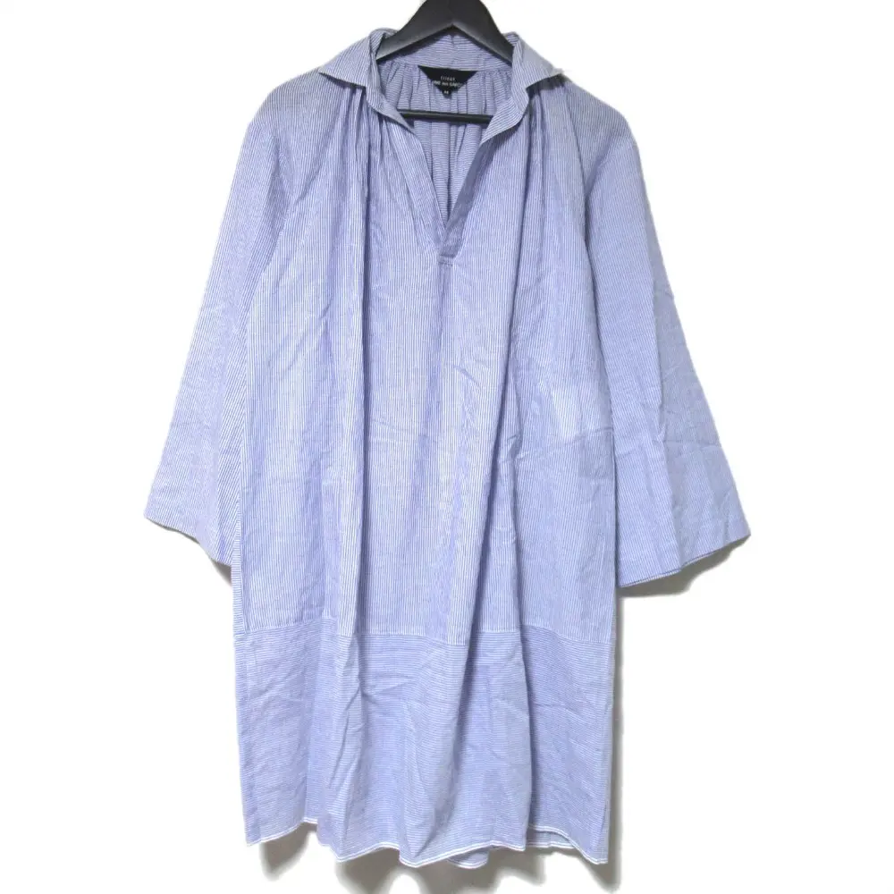 tricot COMME des GARCONS トリココムデギャルソン ストライプ柄 シャツワンピース Mサイズ ブルー ホワイト