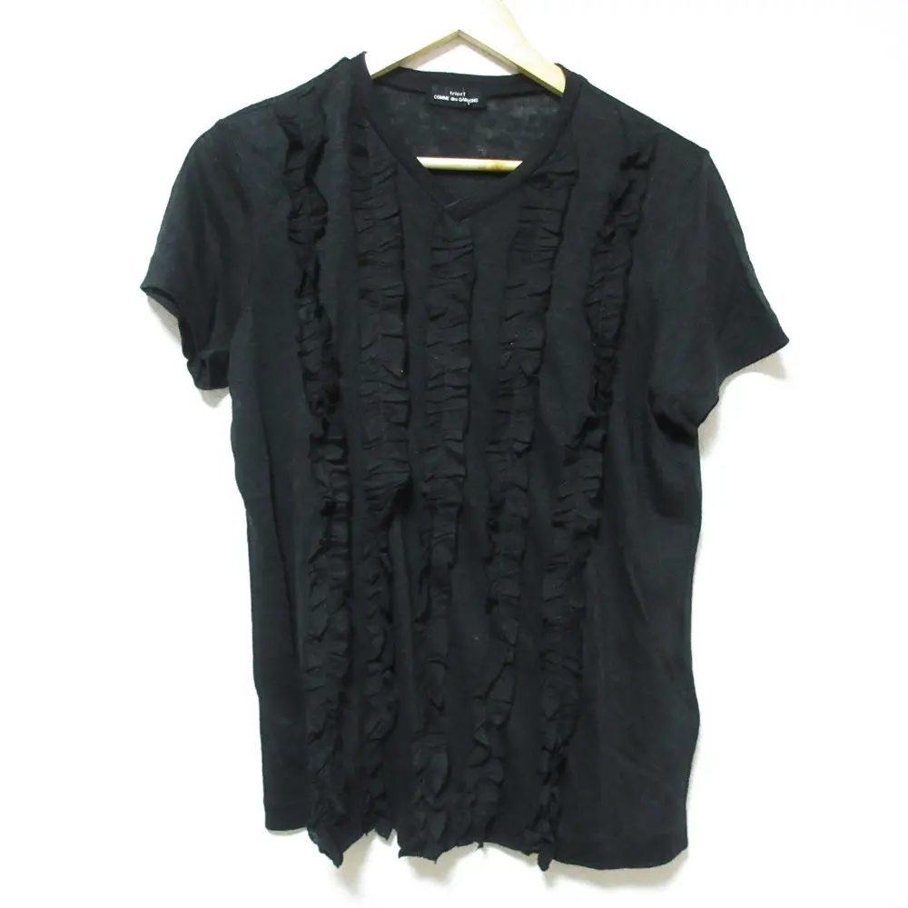 希少 美品 90年製 トリコ コムデギャルソン レーヨン デザイン 半袖 ニット tricot COMME des GARCONS - 希少 美品 93年製 トリコ