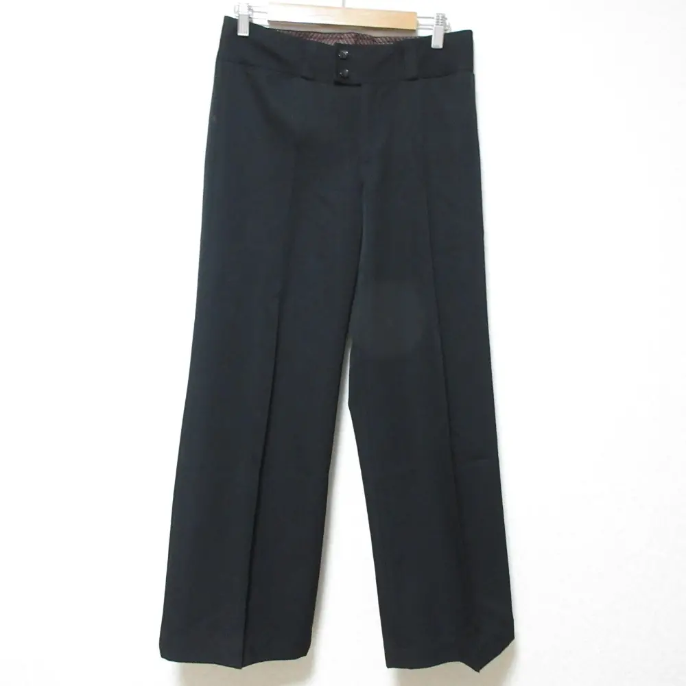 tricot COMME des GARCONS トリココムデギャルソン センタープリーツ ワイドパンツ M ブラック