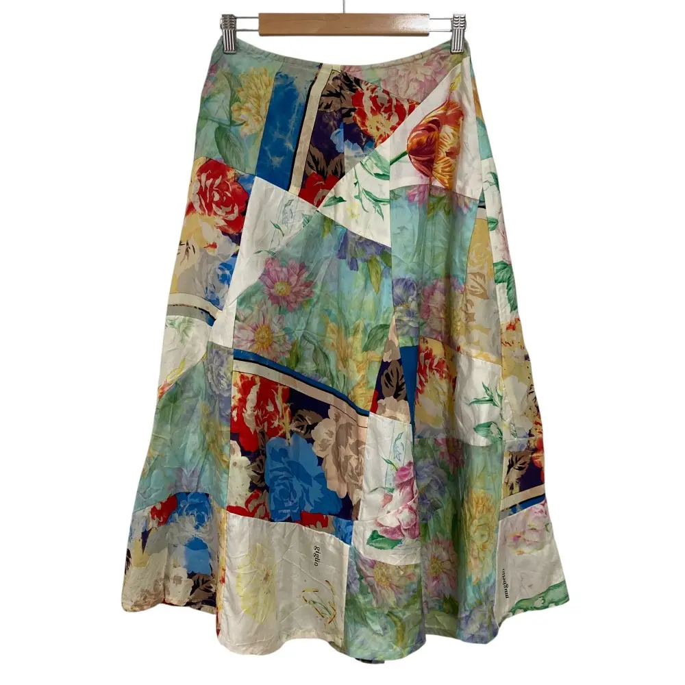 tricot コムデギャルソン サテン パッチワーク ギャザー スカート 極美品 tricot COMME des GARCONS スカート パッチワーク