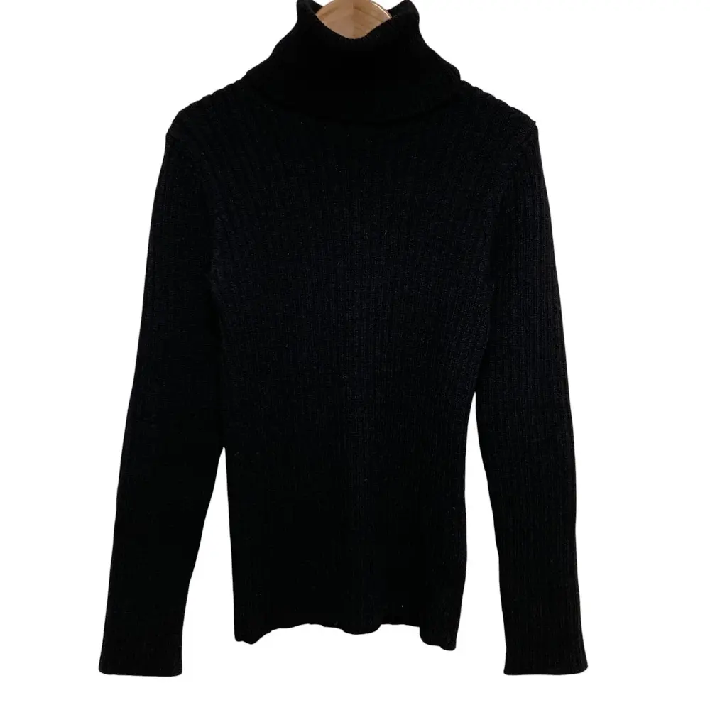 tricot COMME des GARCONS トリココムデギャルソン タートルネック リブニット セーター ブラック
