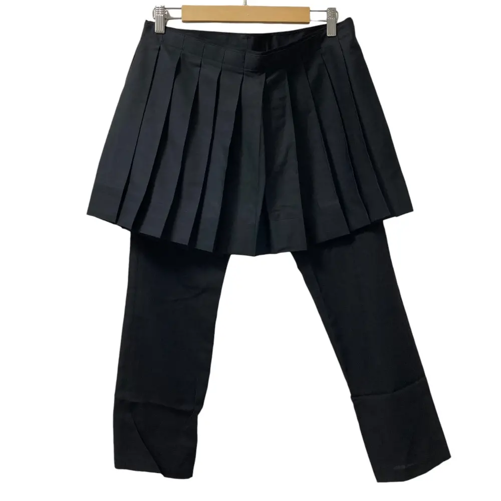 AD2004 tricot COMME des GARCONS トリココムデギャルソン プリーツレイヤード パンツ Mサイズ ブラック