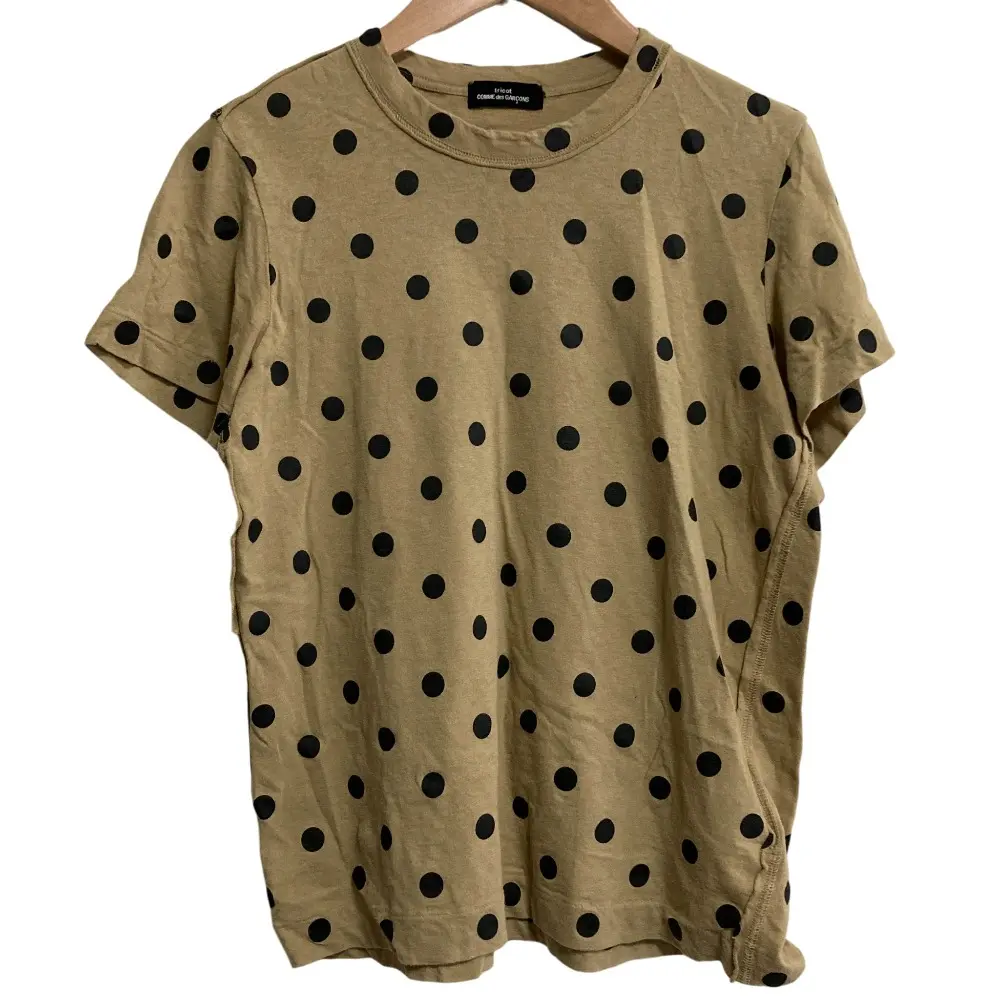 tricot COMME des GARCONS トリココムデギャルソン AD2005 ドット Tシャツ ベージュ