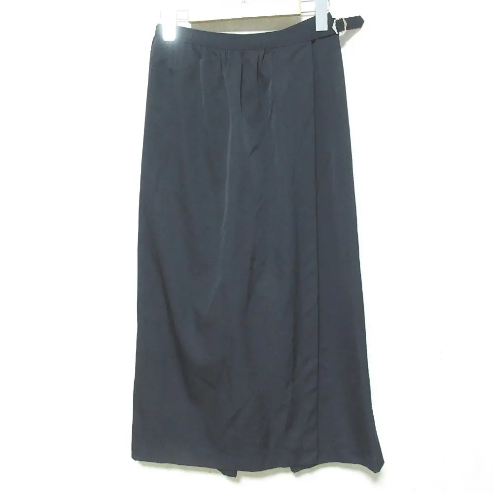 AD2001 tricot COMME des GARCONS トリココムデギャルソン ウール ラップワイドパンツ TD-P015 サイズS ネイビー