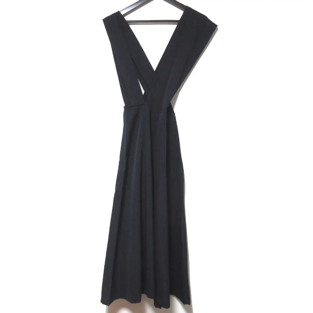 AD1992 tricot COMME des GARCONS トリココムデギャルソン サロペットスカート ノースリーブ ワンピース TA-05017 M ネイビー