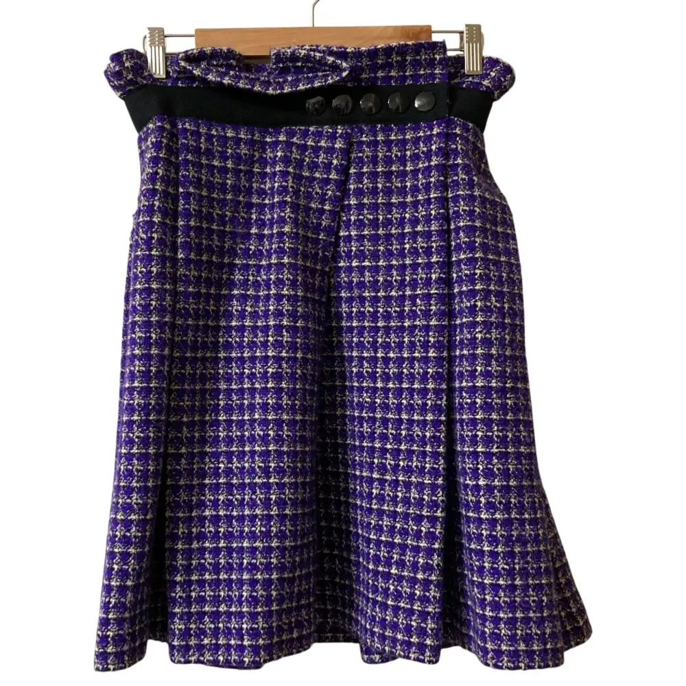 tricot COMME des GARCONS トリココムデギャルソン ツイードスカート TL-S201 Sサイズ パープル