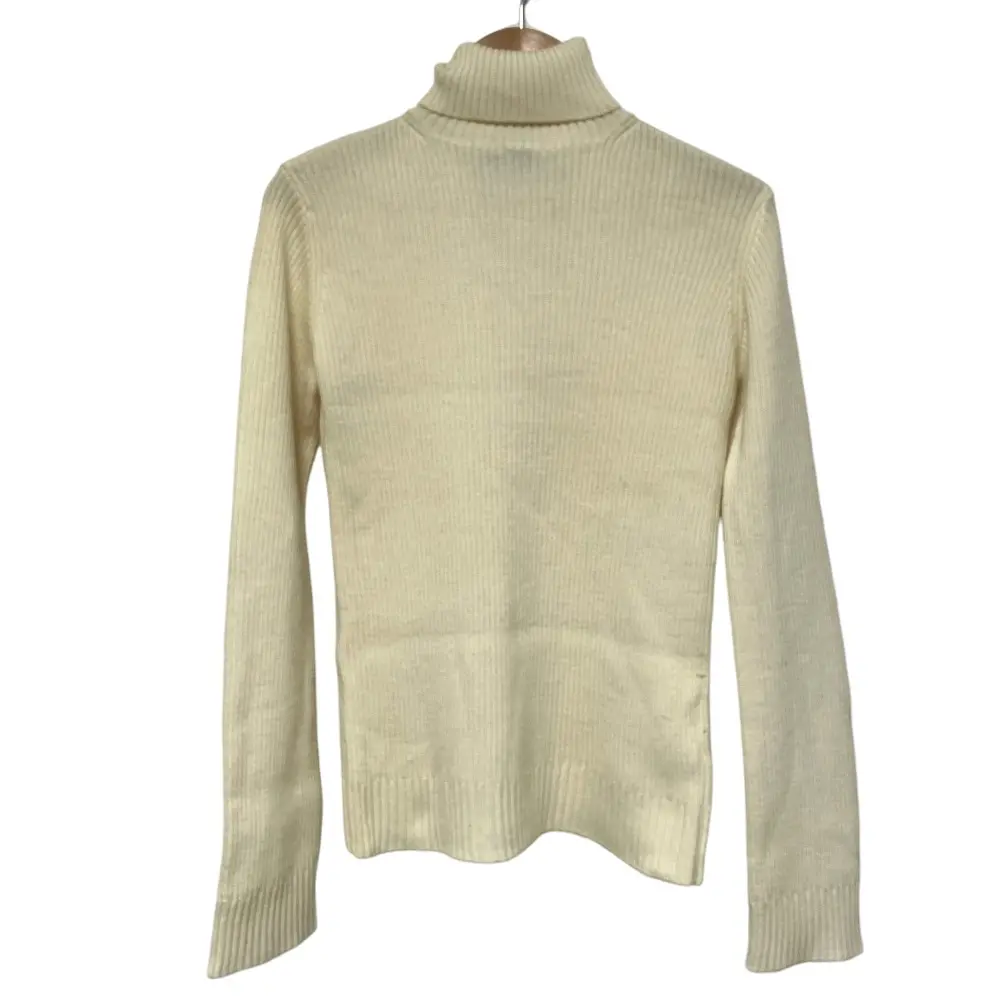 tricot COMME des GARCONS トリココムデギャルソン 90s ヴィンテージ ウール タートルネック リブニット セーター アイボリー