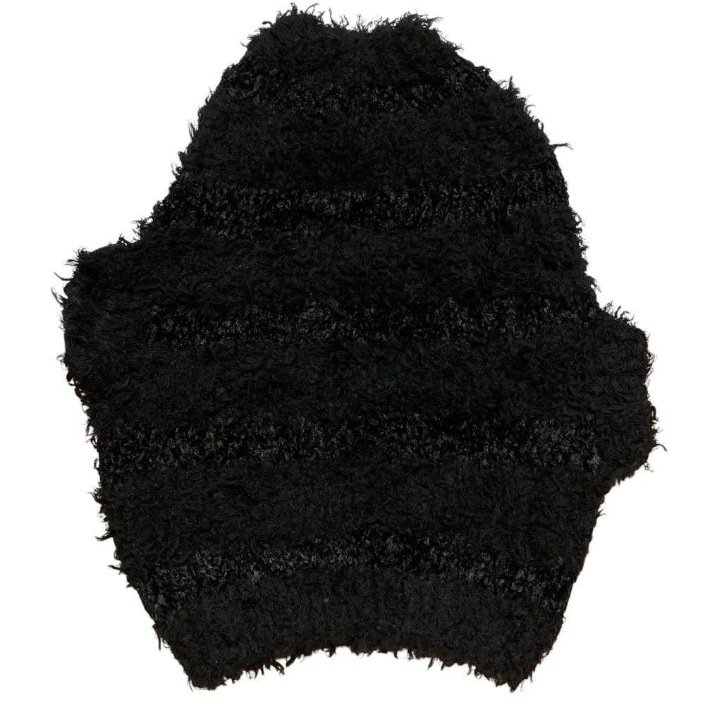 tricot COMME des GARCONS トリココムデギャルソン ハイネック シャギーニット セーター ブラック