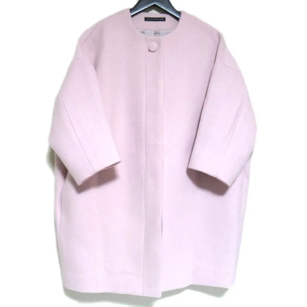 TSURU By MARIKO OIKAWA ツルバイマリコオイカワ ウール ノーカラーコート CO-2246890 Fサイズ ピンクの買取実績【2025年5月買取】
