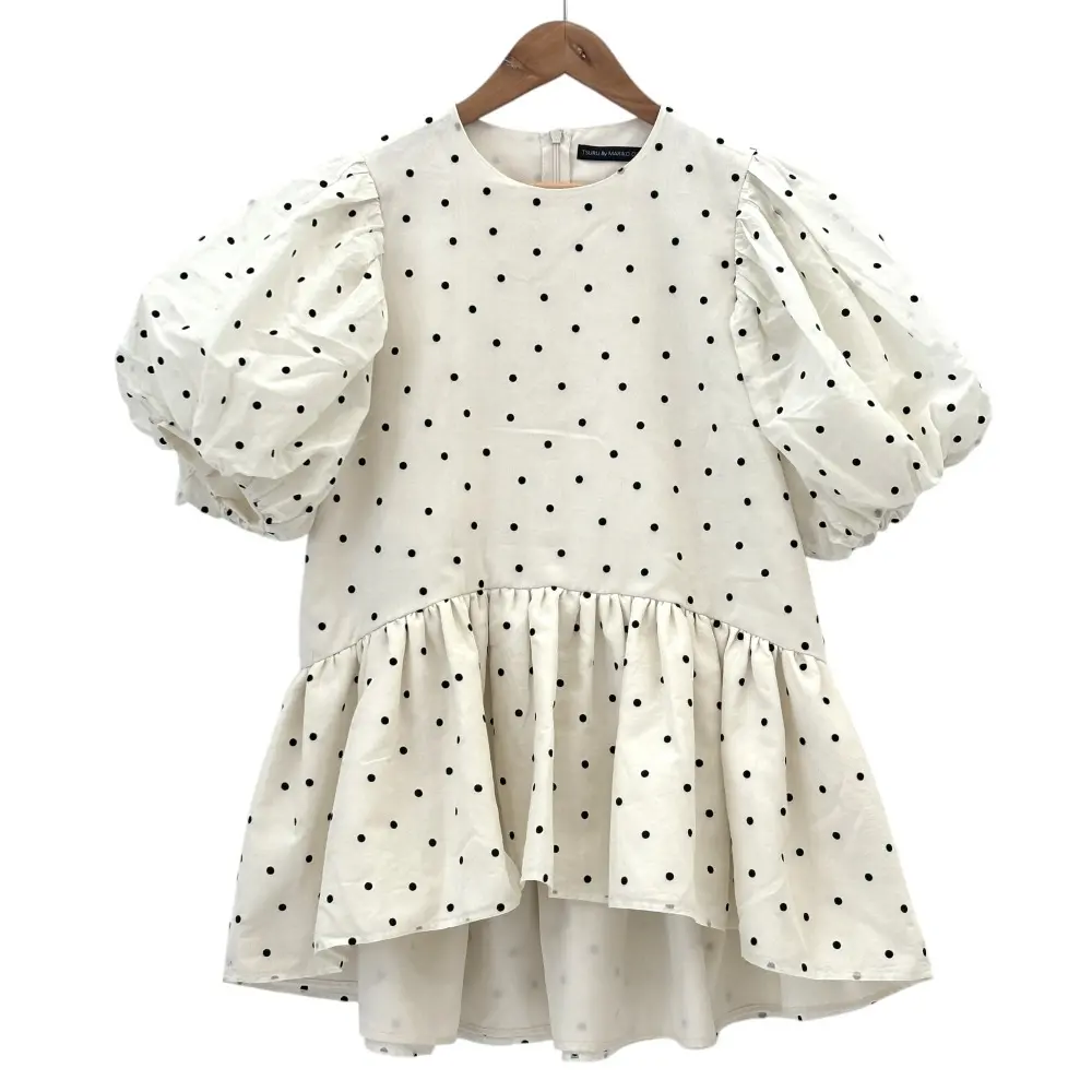 TSURU By MARIKO OIKAWA ツルバイマリコオイカワ satine ドット柄