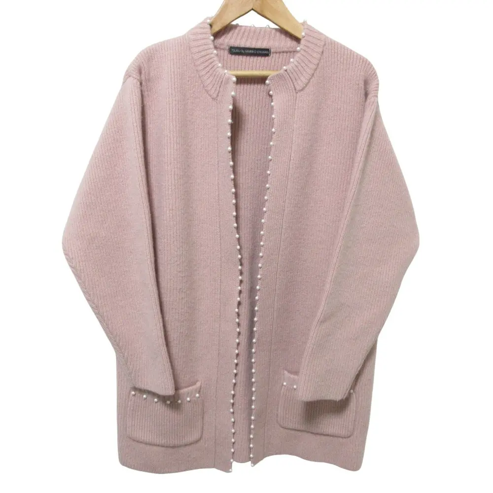 22AW TSURU By MARIKO OIKAWA ツルバイマリコオイカワ Judith パール ロングニット カーディガン KN-2228120 F ピンクの買取実績【2025年10月買取】