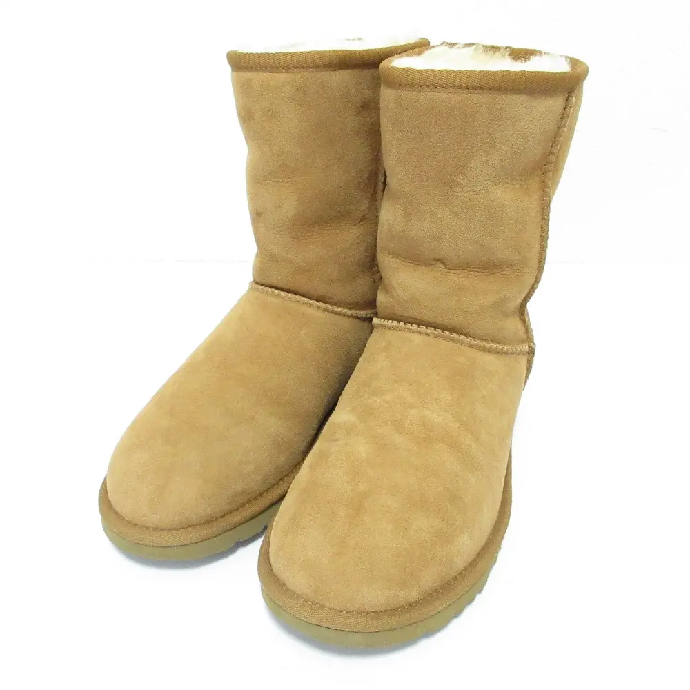 UGG Australia アグオーストラリア CLASSIC SHORT クラシックショート ムートンブーツ ショートブーツ 5825 23cm キャメル